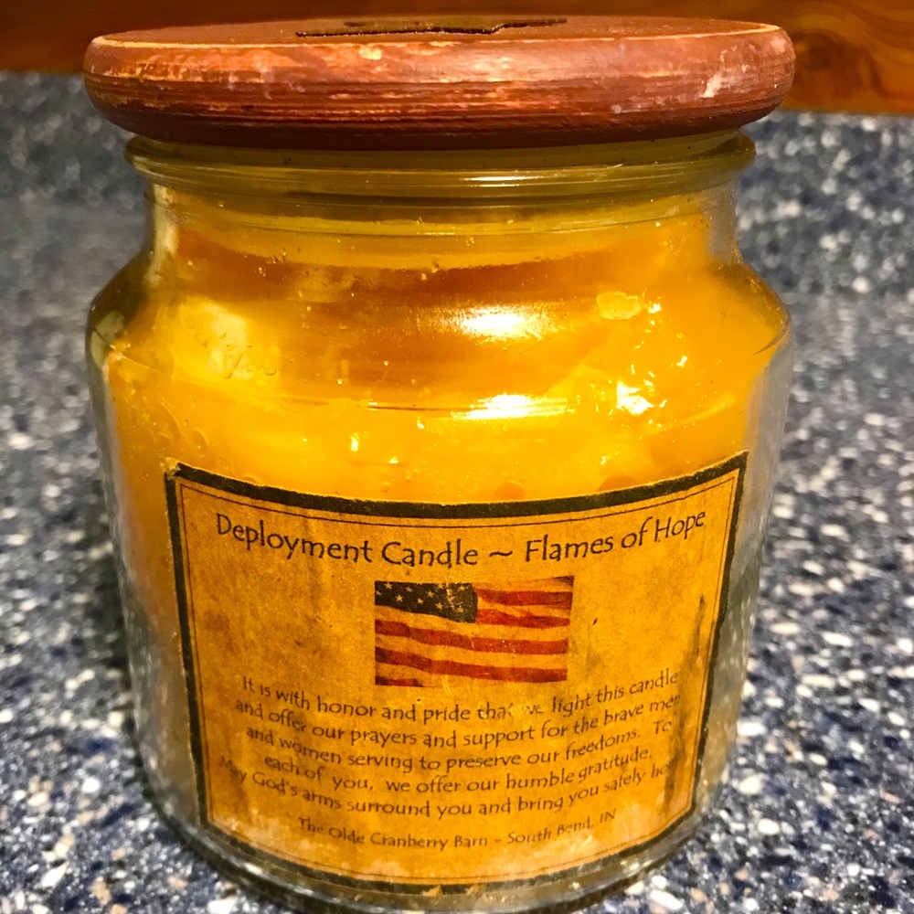 4/$10 Rustic Deployment Candle